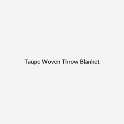 Taupe Woven Throw Blanket