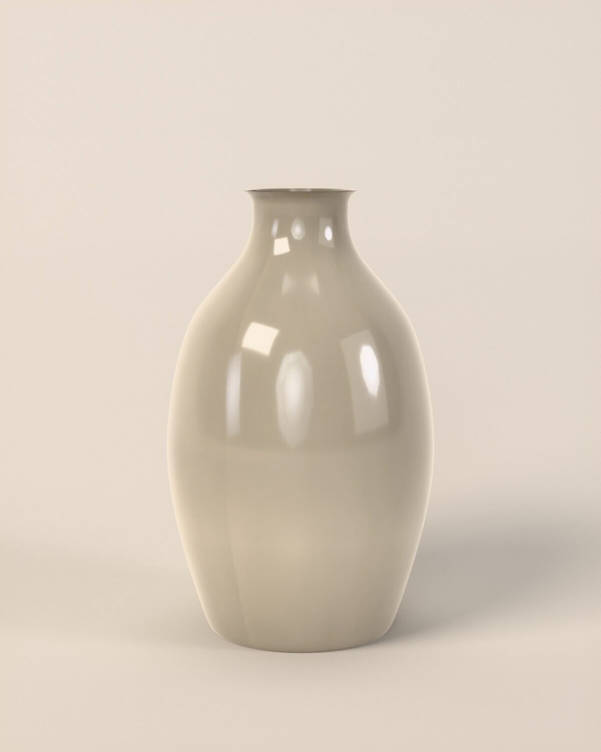 Brora stoneware vase, glazed stoneware, three-quarter view