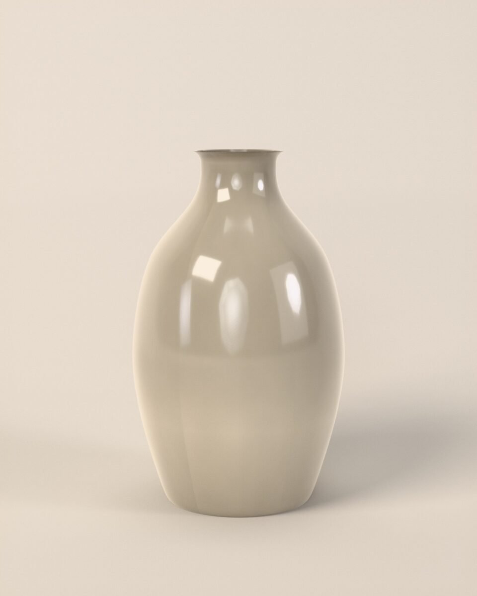 Brora stoneware vase, glazed stoneware, three-quarter view