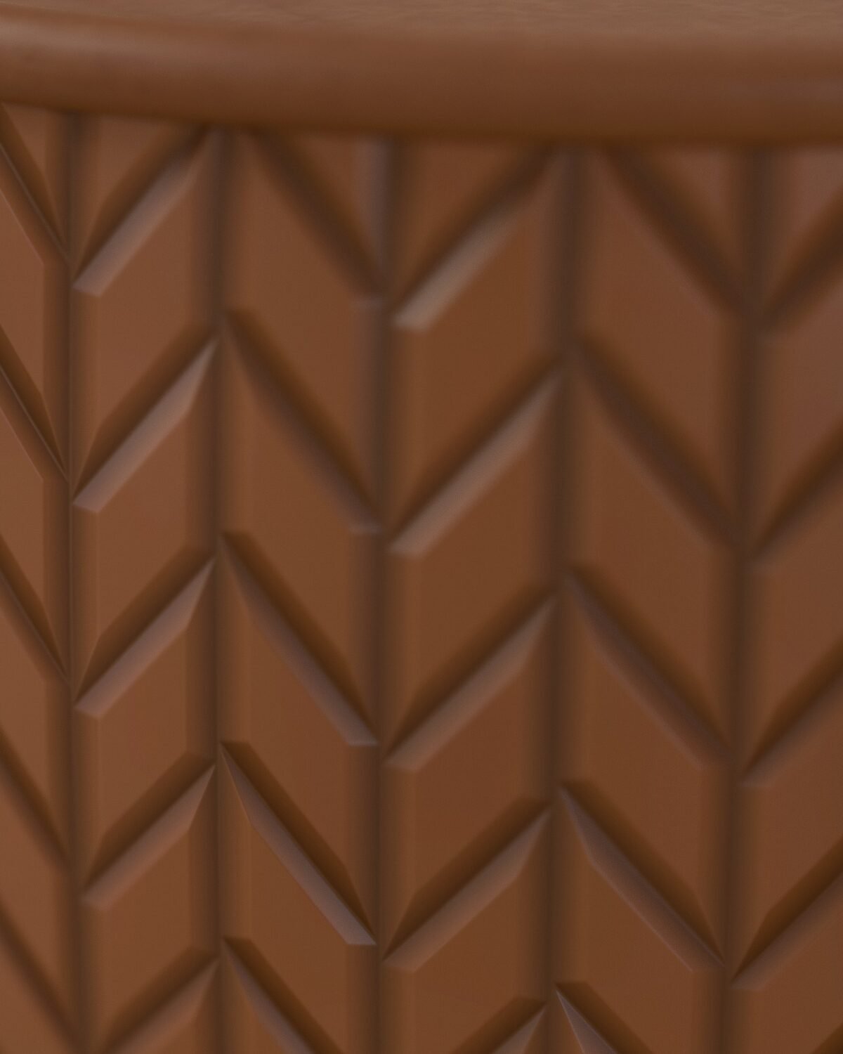 Fenwick plaited leather pouf, plaited leather, close-up of the materials